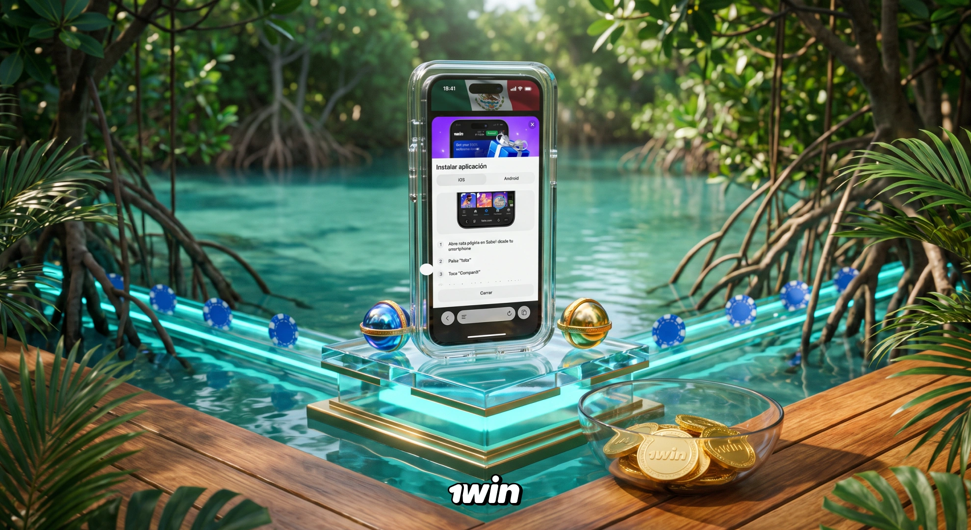 App móvil de 1win México para Android e iOS